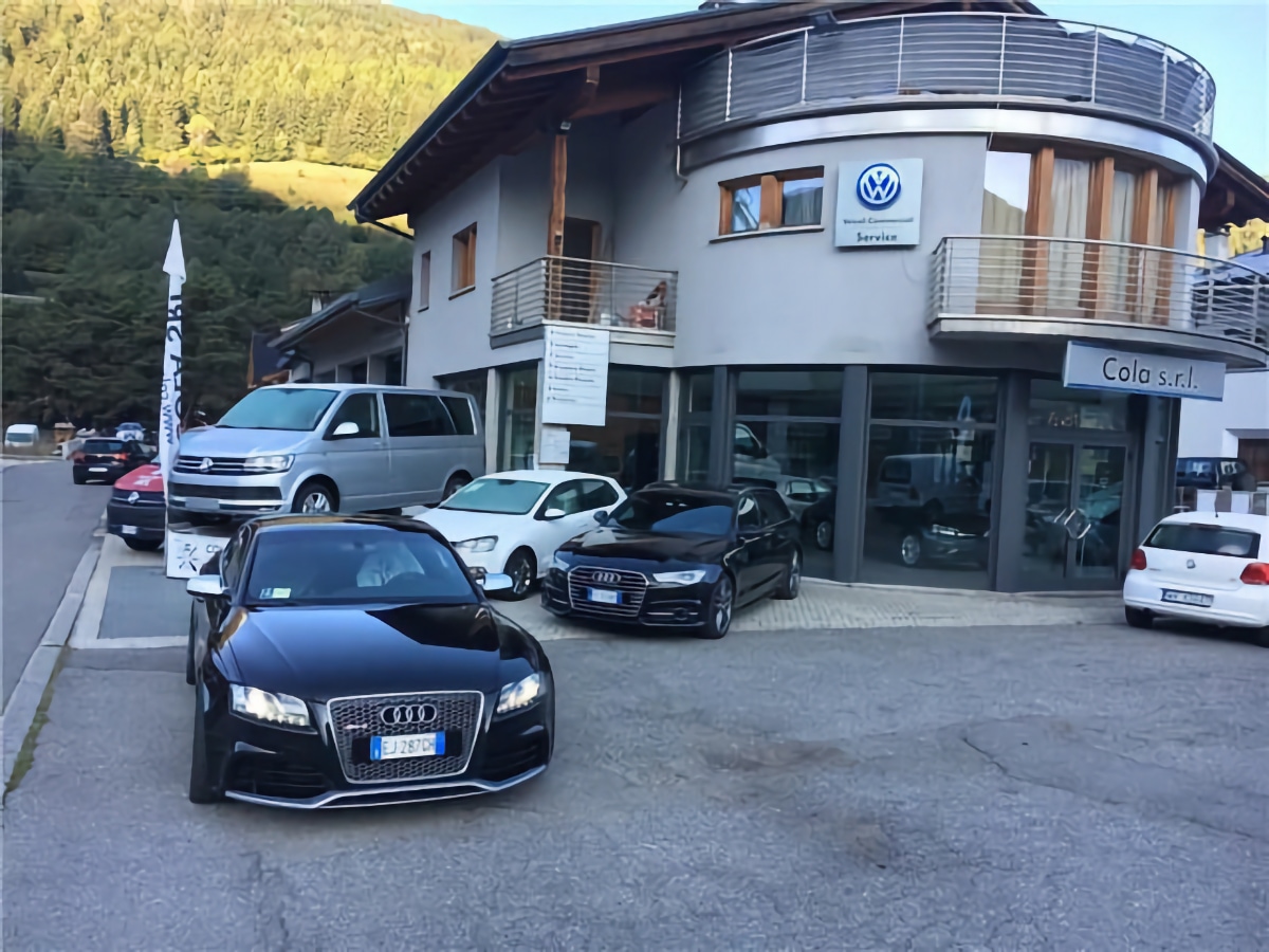 a volkswagen dealer in northern italy